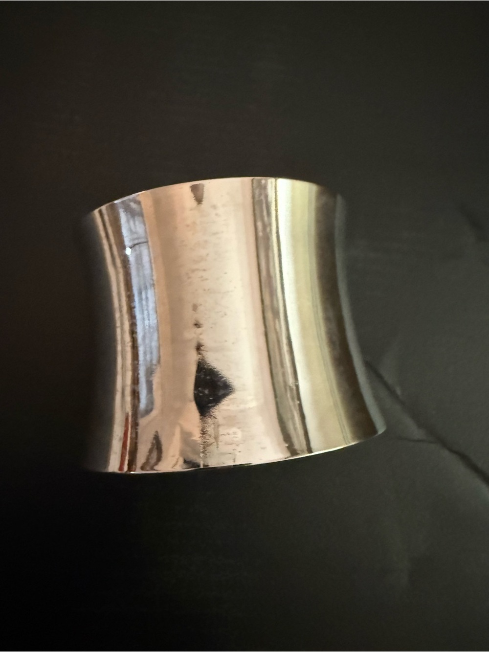 Classic Silver-Tone Wide Cuff Bracelet